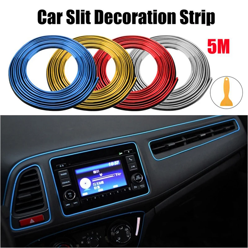 Tira decorativa de Líneas flexibles autoadhesiva para coche, accesorios  para coche, tira de costura de Panel de instrumentos especiales,  suministros para Interior de coche - AliExpress