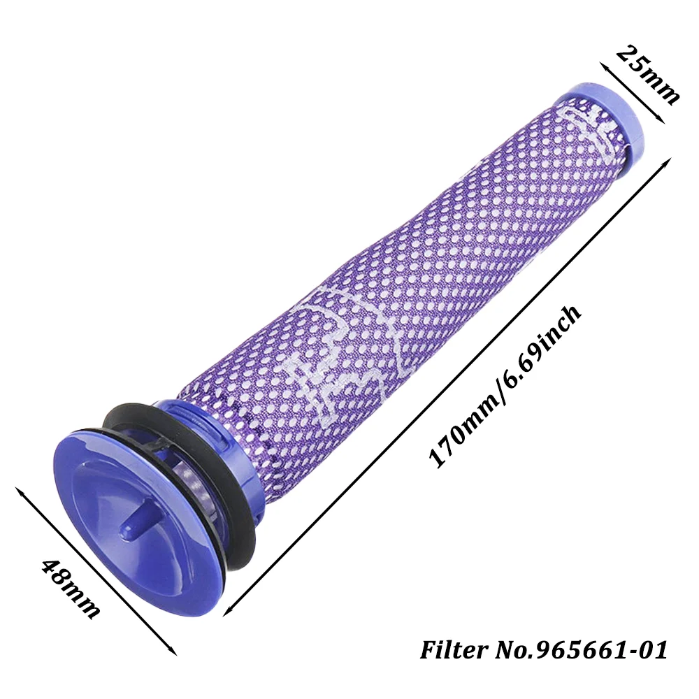 Filtre de Rechange pour Aspirateur Dyson V6 Séries, 2 pièces Lavables  Pré-Moteur Filtre, 2 pièces