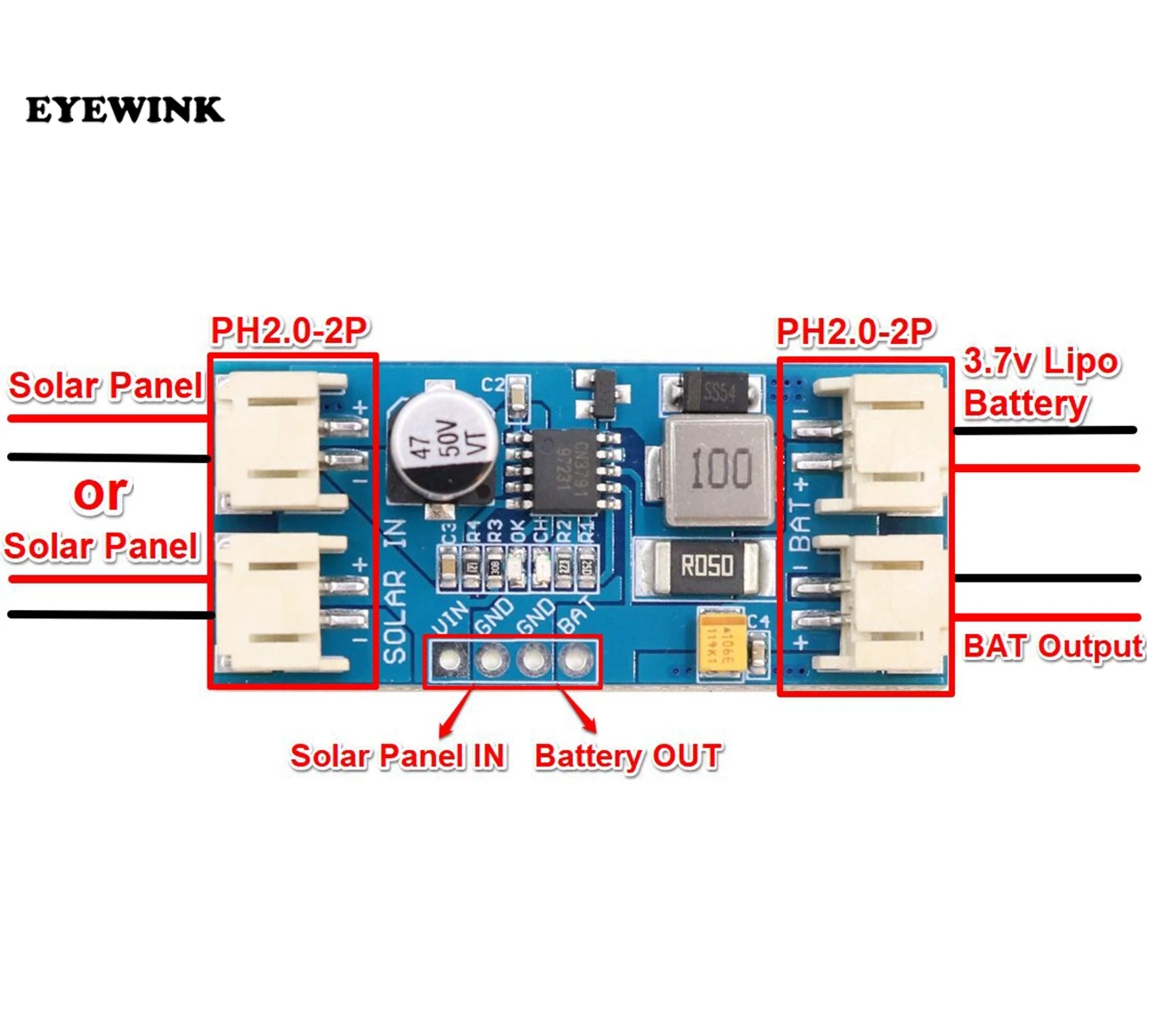 HiLetgo CN3791 Solar Charge Controller Board MPPT 1 Cell LiPo Battery Charge 12V Solar Panel Charger Regulator Control Module JST PH2.0 Auto Recharge for Battery withCables HiLetgo CN3791 Solar Charge Controller Board MPPT 1 Cell LiPo Battery Charge 12V Solar Panel Charger Regulator Control Module JST PH2.0 Auto Recharge for Battery withCables