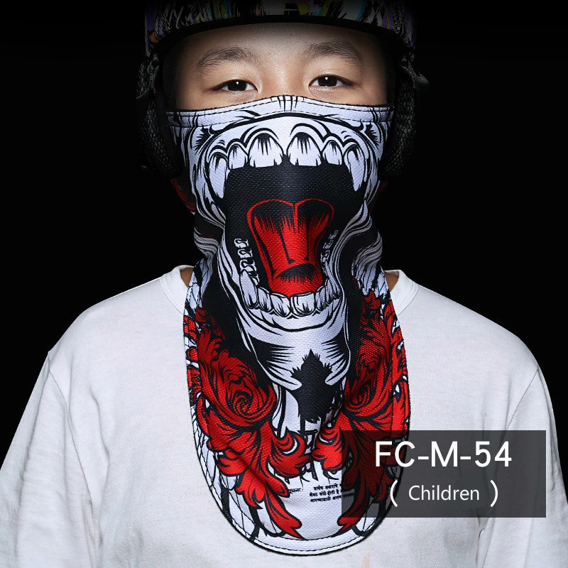 Уличная детская маска для катания на лыжах, сноуборде, мотоцикле, зимней теплой спортивной Полнолицевой Маской, с 3D-принтом пиратов, треугольный шарф, лыжная маска