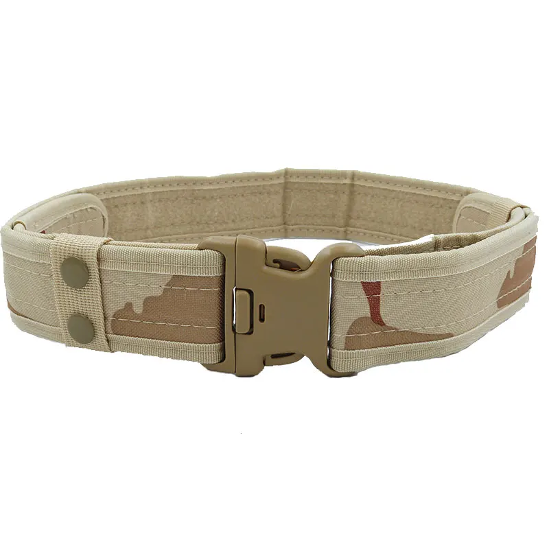 Camo-Khaki Мужская тактическая на ремень армейский тканевый ремень, цвет хаки регулируемый боевой пояс Hengreda быстрый выпуск с пластиковым пояс на пряжке - Цвет: Camo-Khaki