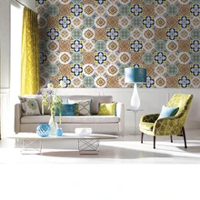 20PCS/Set Self Adhesive Vinyl Ceramic Tile Wallpaper Waterproof Contact Paper Art Diagonal Floor Stickers DIY House Decor Mural