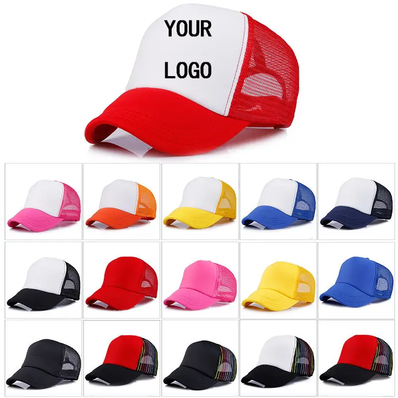 US $620.00 250 Pcs DIY Free Custom LOGO Design Cheap 100 Polyester Men Women Baseball Cap Blank Mesh Adjustable Hat Adult Children Kids