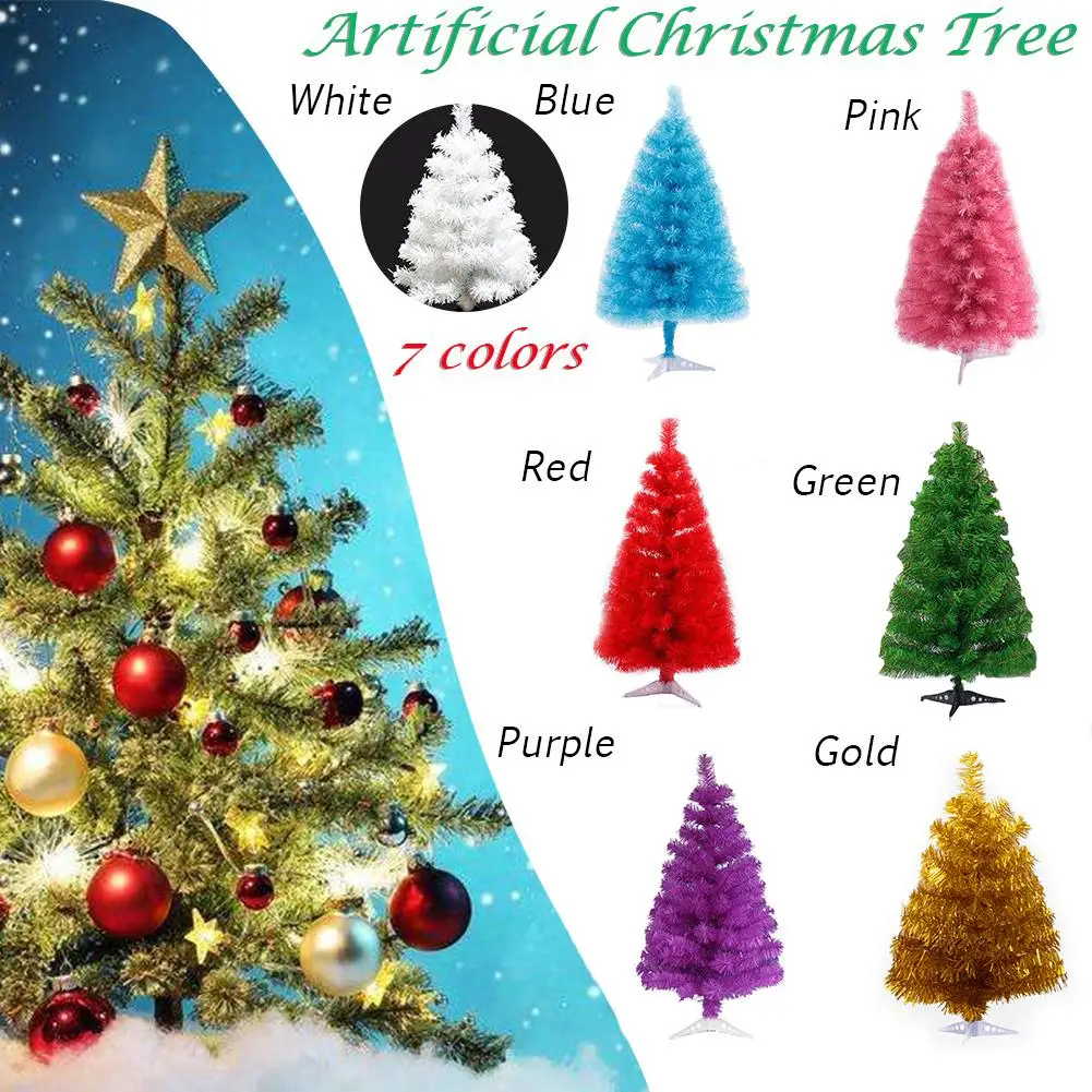 

60cm Artificial Christmas Tree Snowflake Xmas Plastic Tree New Year Home Ornaments Desktop Decorations Christmas Tree