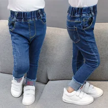 Детские джинсы в западном стиле; модные брюки для малышей; коллекция года; весенняя одежда в новом Корейском стиле; детская одежда для девочек; сезон весна-осень