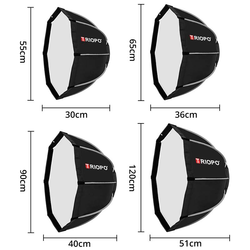 triopo K2ソフトボックス120cm ほぼ新品 TRIOPO K2 Series Quick Release Bowen Mount Octagon Softbox