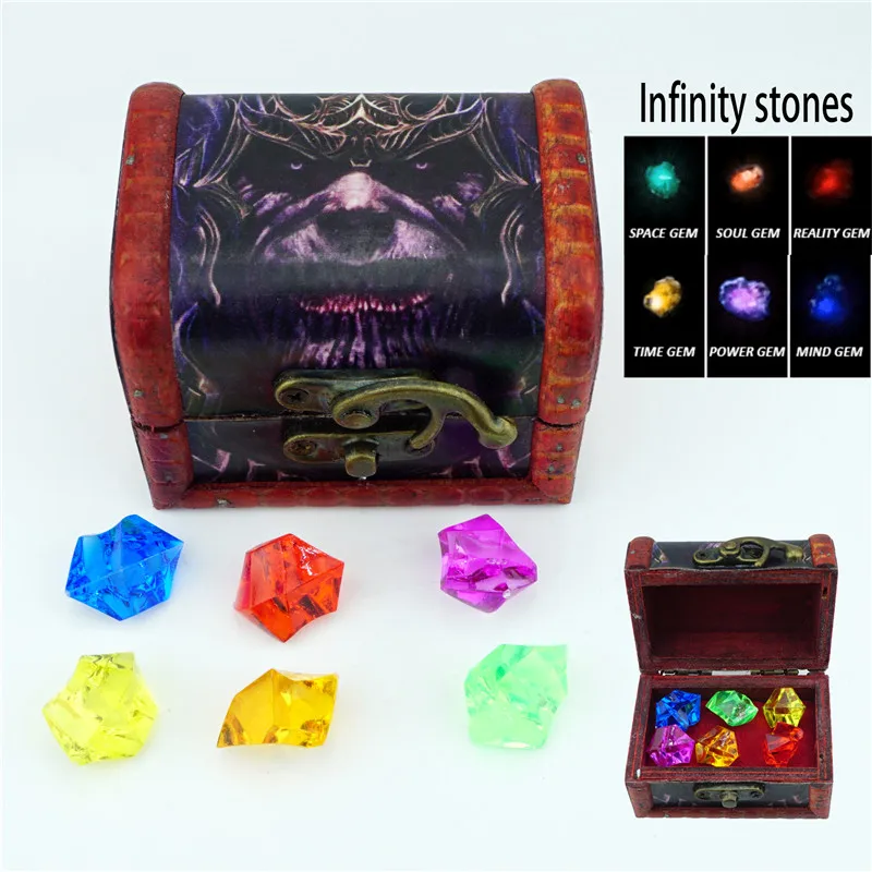 Набор из 6 драгоценных камней Infinity Gauntlet ювелирные изделия акрилового бисера