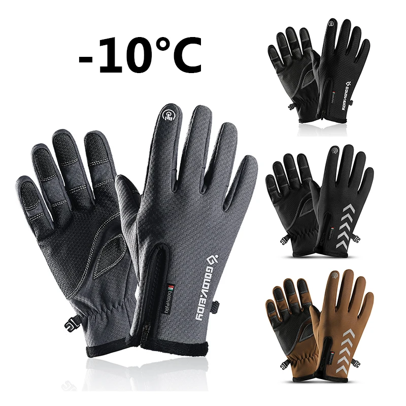 Thermal Ski Gloves Men Women Winter Skiing Fleece Waterproof Snowboard Gloves Touch Screen Snow Motorcycle Warm Mittens New