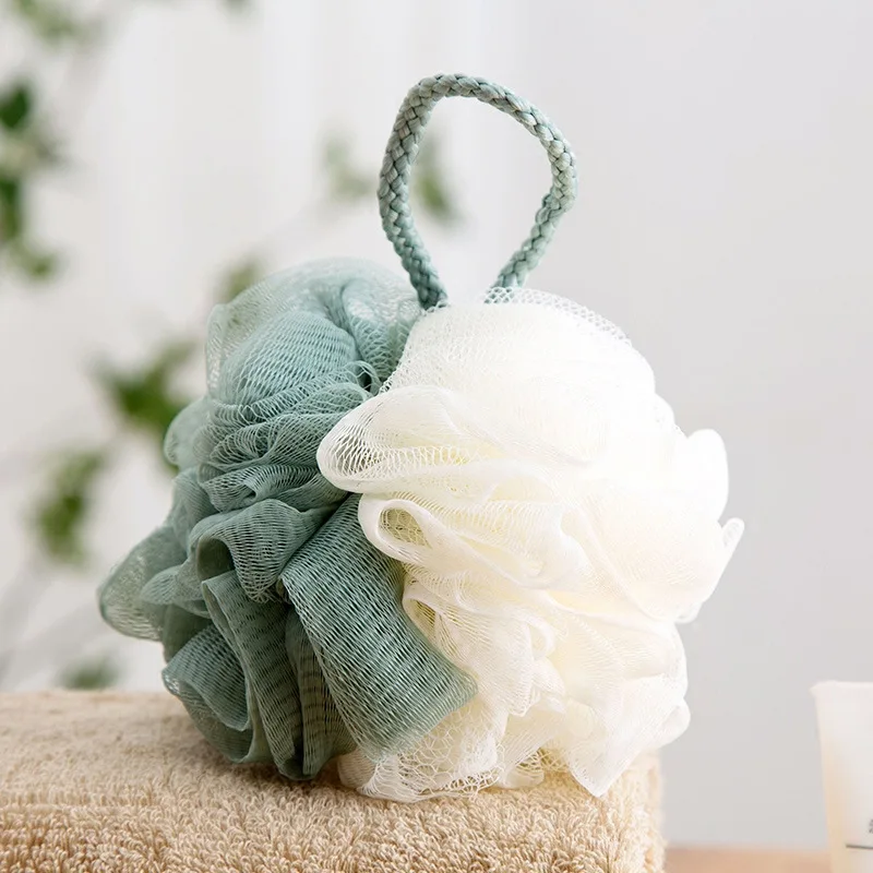 Цветное банное полотенце для взрослых большого размера Loofah банный мяч сетчатая