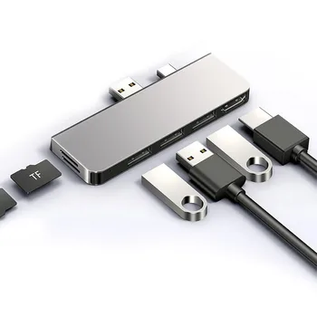 

Factory Clearance Price Laptop Accessories Docking Station Converter HDMI 4K For Surface Pro 7 USB3.0*3/HDMI*1/TF*2