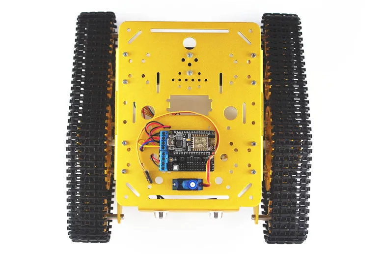 US $115.20 RC T300 Metal Robot Tank Chaiss Wireless WiFi Car with ESP8266 Development Board Motor Drive Shield Board base on ESP8266