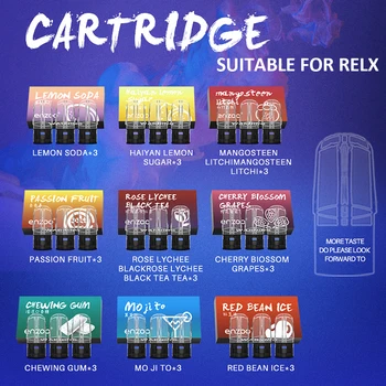 

Hot sale enzoo pre-installed 2 ml 1.2 ohm pod electronic cigarette accessories for Relx Pod Kit and RELX SNAIL SP2 Start Kits