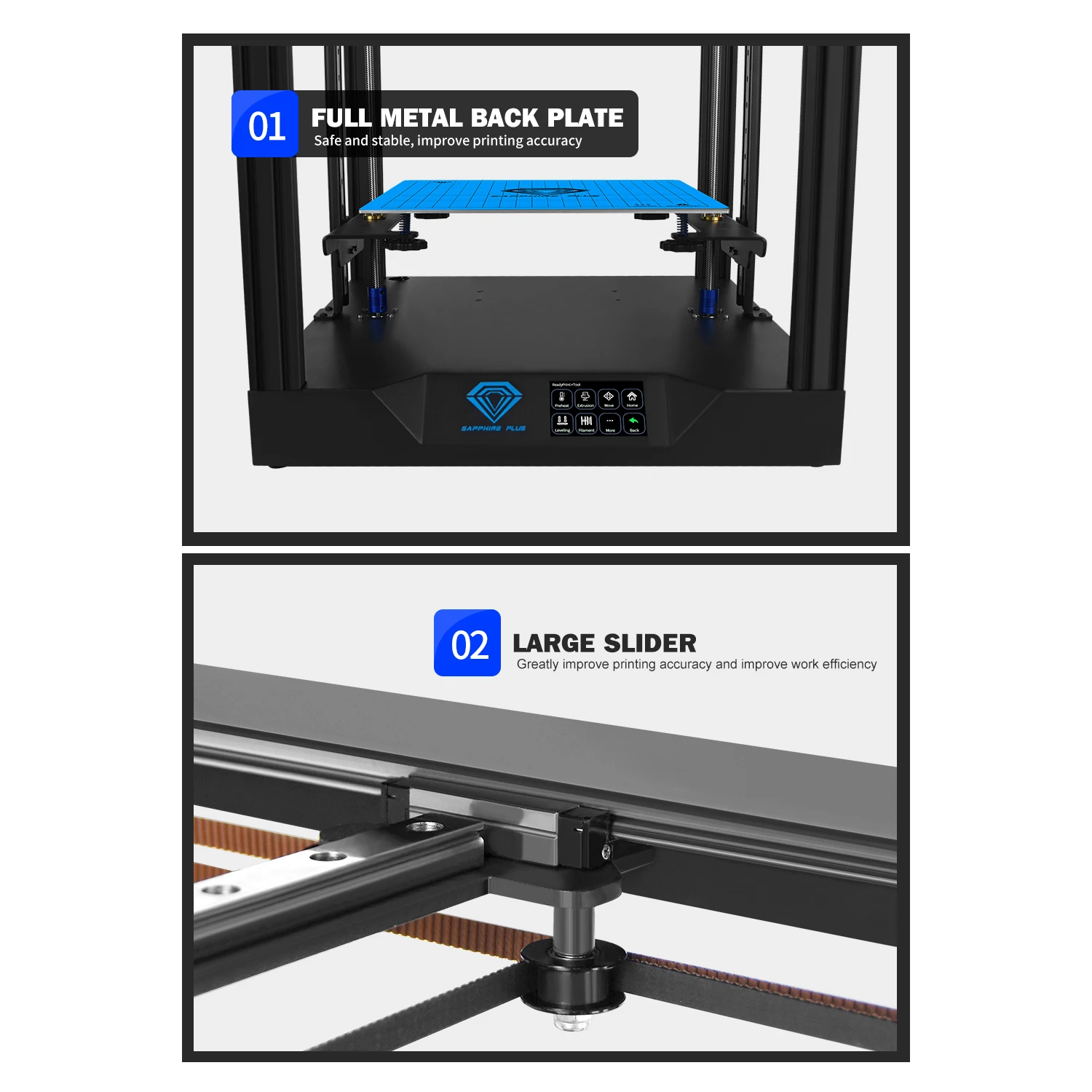 resin printer Two Trees 3D Printer Large Print Size 300*300*350mm Sapphire Plus CoreXY DIY Kit Ultra-Quiet Printing Support Auto Leveling 3 d printer