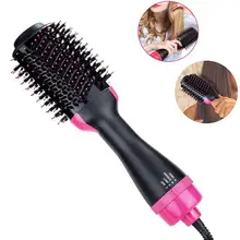 Расческа для волос, фен для волос в одном шаге, фен для волос и выпрямитель для волос, Керамическая электрическая вращающаяся щетка для завивки волос