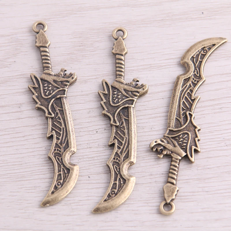 Metal Alloy Weapon Knife Charms Metal Alloy Simulation Pendant
