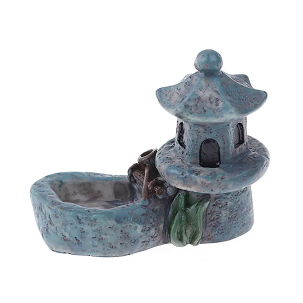 Figurines Pond Tower Lawn Decor Landscape Garden Miniature Lifelike Resin Courtyard DIY Micro Landscape Toys Mini Bonsai Crafts