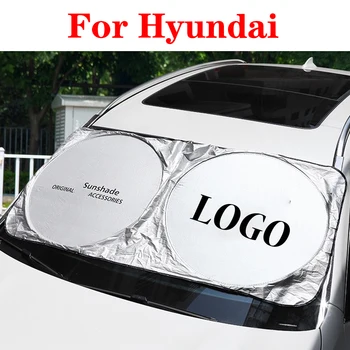

For Hyundai Accent MC RB HC Santa Fe SM CM DM I10 I30 I20 IX25 IX35 Car Windscreen Sunshades Front Window Windshield Visor Cover