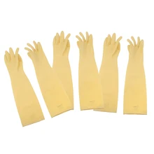 3 пары 60 см кухонные перчатки для уборки, бытовые водонепроницаемые перчатки для мытья посуды, большие