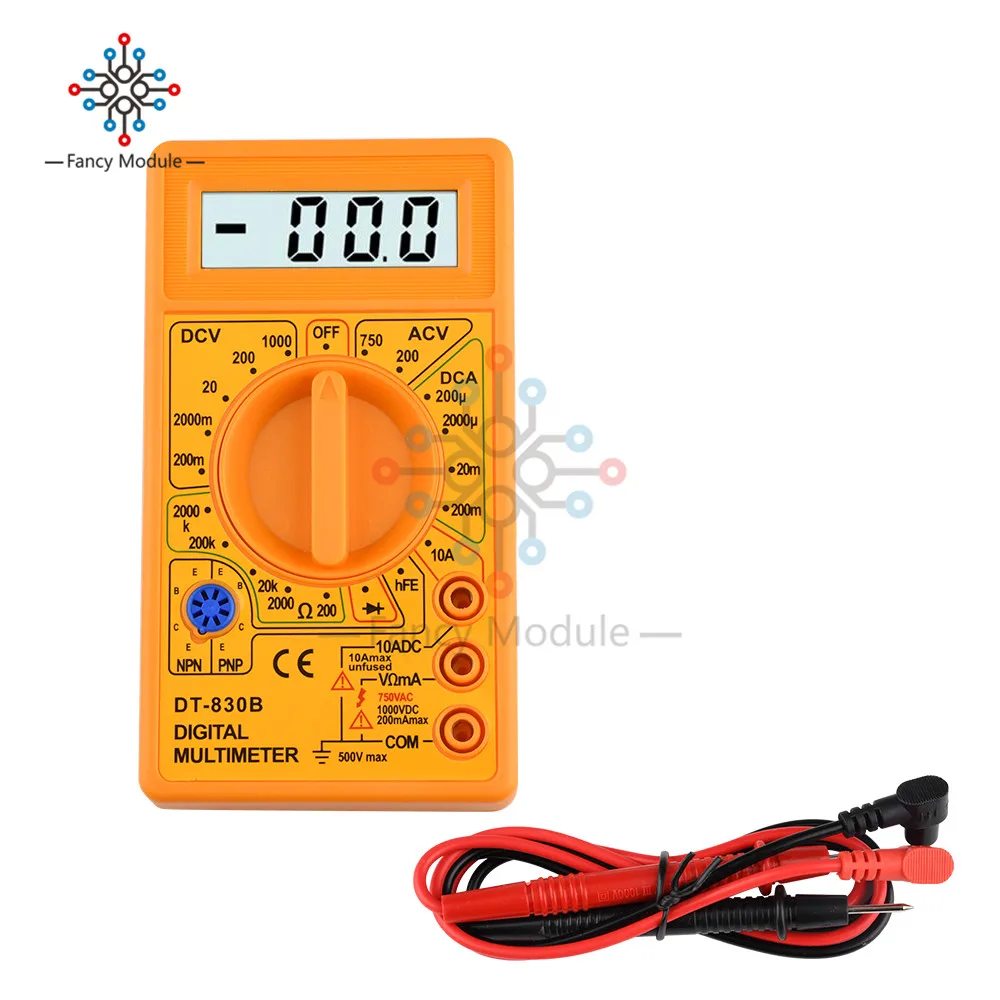 Digital dt-830b Multimeter AC DC Voltmètre Ohmmeter Electrical multi testeur M 
