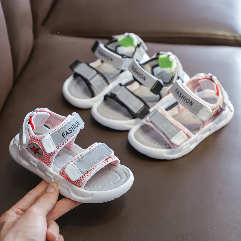 ULKNN 2020 Children Sandals Catamite Beach Girls Shoes Polyurethane Bottom Sandals Fluorescence Sandal New