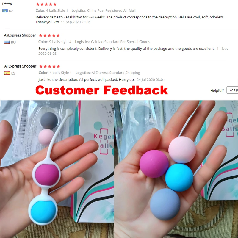 4 Balls Silicone Geisha Balls Kegel For Women Vaginal Tightening Kegel Exercitador Muscles Dumbbell Vaginal Sex Toys