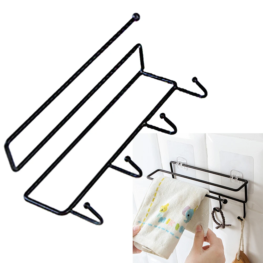 4 крючка с полкой бумажный держатель для полотенец самоклеящаяся клейкая
