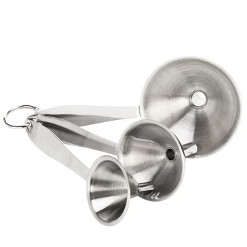 

Mini Stainless Steel Bar Wine Flask Funnel Small Mouth Funnels For Filling Hip Flask Beer Liquid Bar Tools