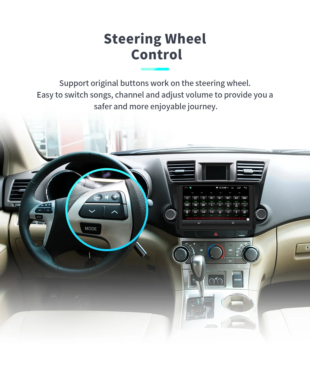 Perfect DSP Carplay 10.1" Android 8.1 Car Multimedia Radio for Toyota Highlander 2009-2014 GPS Subwoofer SPDIF WiFi 4G SIM DVR DAB OBD 18