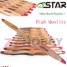 Hélice d'avion RC en bois 6 Star 2, 1 pièce, accessoires 16x8 /17x6 /18x6 /18x8 /18x10 /19x8 /19x10/20x 8/22x1,0/23x8/23x1 2/27x10/28