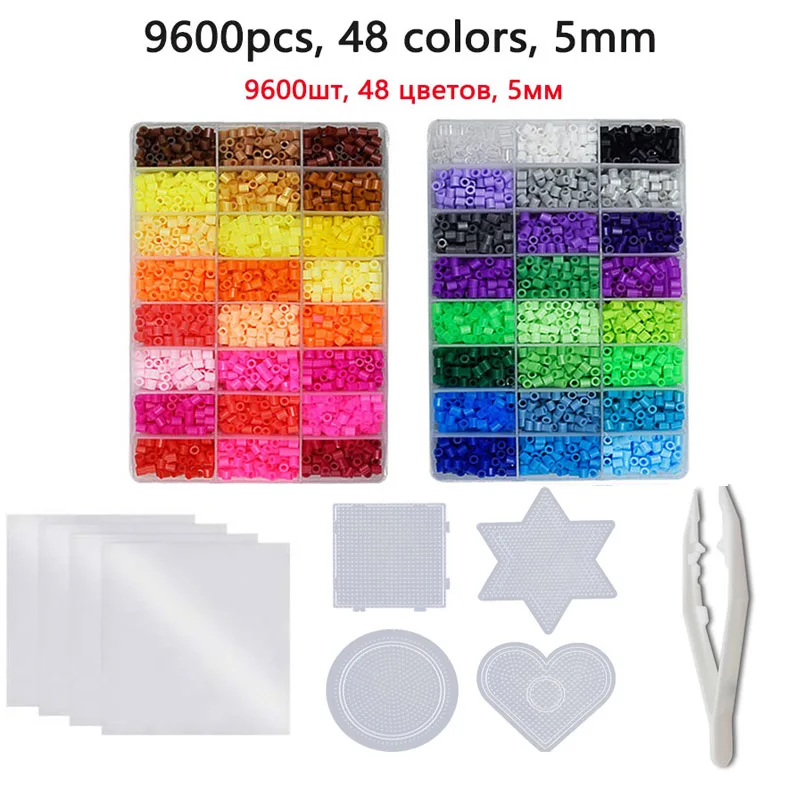 24/72 colors box set hama beads toy 2.6/5mm perler educational Kids 3D puzzles diy toys fuse beads pegboard sheets ironing paper 5mm24 36 colors box set hama beads perler educational 3d puzzles kids diy toys fuse beads plussize pegboard sheets ironing paper