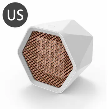 

Mini Portable 600w Electric Heating Hexagon Induction Adjustment Office Desktop Low Noise Household Small Air Heater
