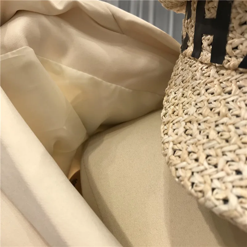 Осенняя корейская мода Twotwinstyle женские блейзеры уличные вырубленные однотонные ленты женские куртки и пальто куртка женская