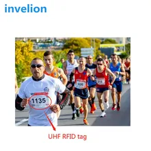 Высокая производительность длинный диапазон ЕС 865-868 МГц bib tag uhf RFID Dogbone чип системы синхронизации rfid стикер для бегуна номер/dorsal