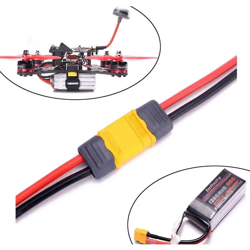 10 шт. samass XT60 разъем штекер и гнездо с 10cm14 AWG силиконовый провод для