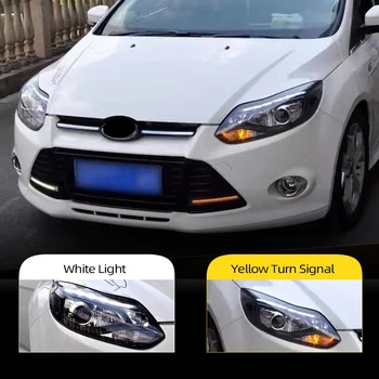 

Car Styling for Ford Focus 3 LED Headlight 2012 2013 2014 for focus ST Style LED DRL H7 Hid Option Angel Eye Bi Xenon Beam