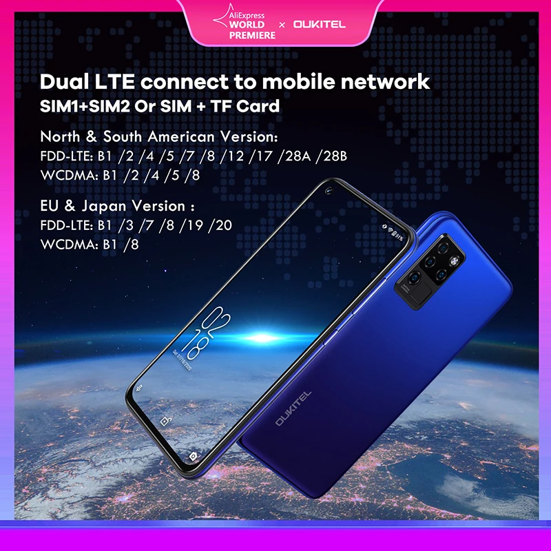 Модный смартфон Ouktiel C21 2021 дюйма полноэкранный ультрабук мобильный телефон 4G
