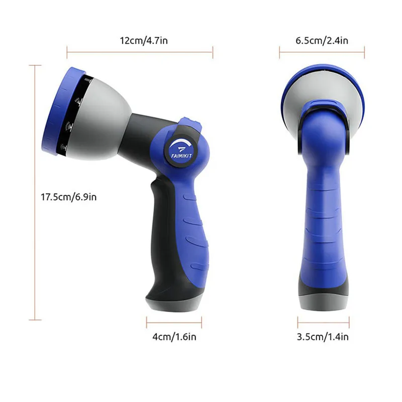 Multi-function Water Spray Gun For Garden Washing Car High Pressure Durable Hand