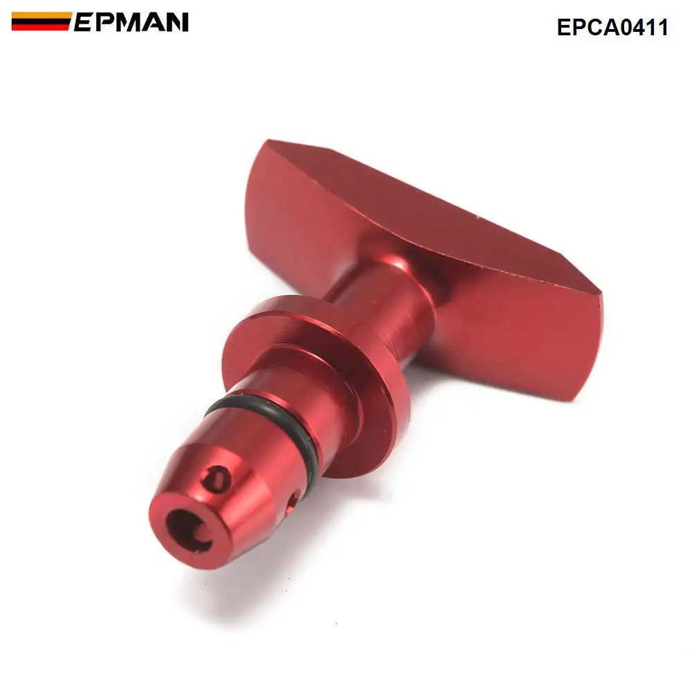 EPMAN Billet Oil Dipstick Pull Handle Replacement For Ford Mustang GT V8 GT500 EPCA0411
