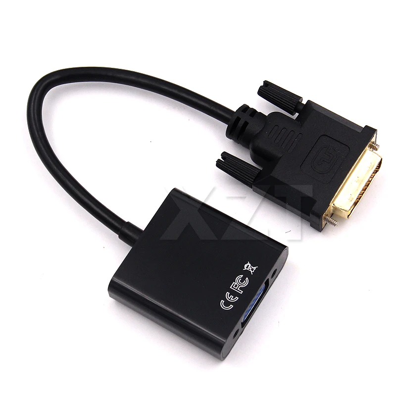 Адаптер преобразователь DVI Male VGA Female 1080P адаптер 24 + 1 25 контактный кабель для ТВ PS3