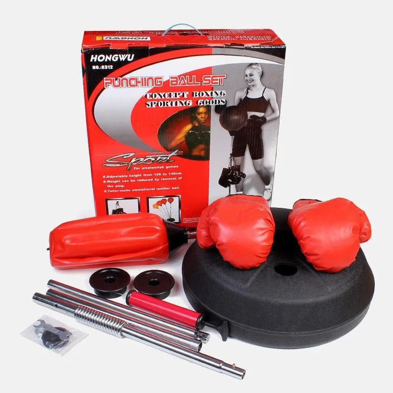 

Boxing Speed Ball Adult Profession Reaction Vent Relaxation Sandbag Vertical Type Ball er tong shi Sandbags Fitness Equipment