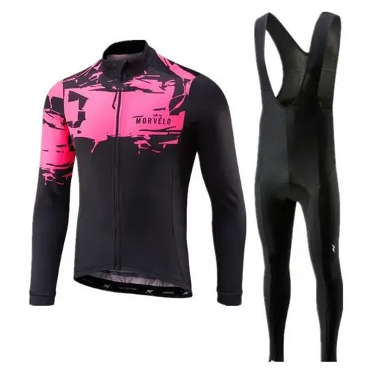 

Morvelo 2020 Breathable Long Sleeve Cycling Set Mountain Bike Clothing Autumn Bicycle Jerseys Clothes Maillot Ropa Ciclismo