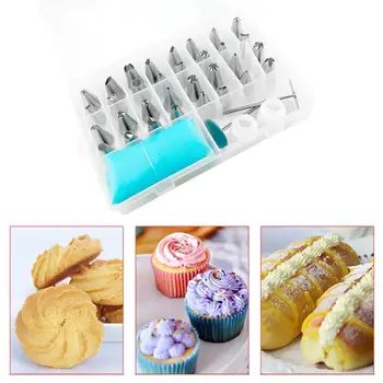 

38Pcs/Set Stainless Steel Icing Piping Cake Nozzles Pastry Bag Russian Pastry Decorating Tips Baking Tools For Cake Dessert