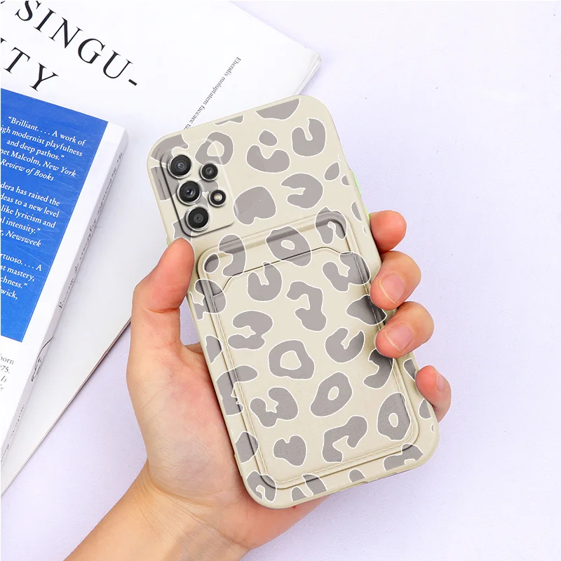 For Samsung A52 Case Soft TPU Silicone Wallet Card Holder Back Cover For Samsung Galaxy A 52 a52 4G 5G Flower Shell Fundas Couqe silicone case samsung
