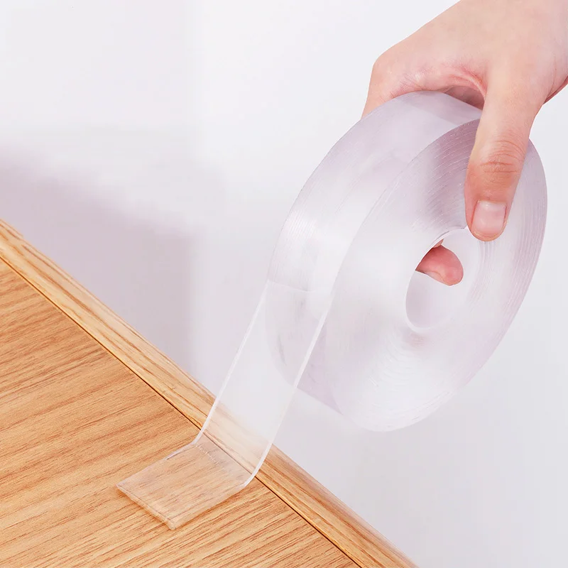

1/3m/5m nano magic Transparent tape double sided tape silicone Washable nano-tape Reusable adhesive gekkotape gekko Double-Sided