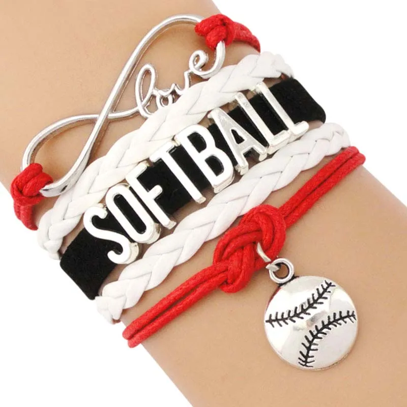 Infinity Love Softball Wrap Sports Gift For Softball Mom Fans Custom