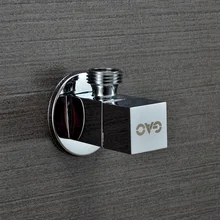 Экспорт Германия медный угловой клапан утолщение квадратный треугольный клапан 4 точки горячей и холодной кран камера горшок нагреватель подходит