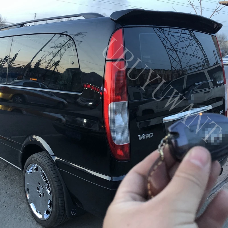 Для Mercedes-Benz VIANO 2010 2011 2012 2013 PU Материал грунтовка Цвет автомобиля задние крыло багажник спойлер