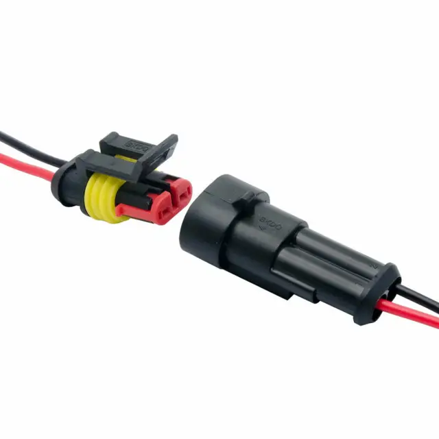 Connettori Elettrici Auto 16 Pin Impermeabili - Coppia Maschio/Femmina Con Cavo 18 AWG, 300V