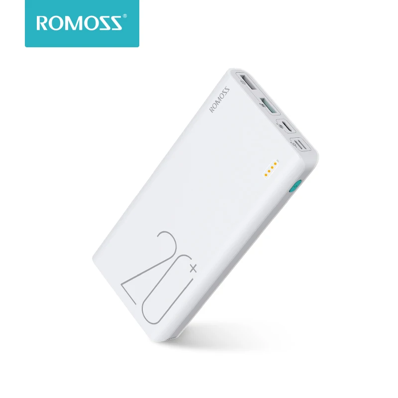20000mAh ROMOSS Sense 6+ Power Bank With PD3.0 Two-way Fast Charging External Battery Portable Charge For Phones Tablet afbeelding