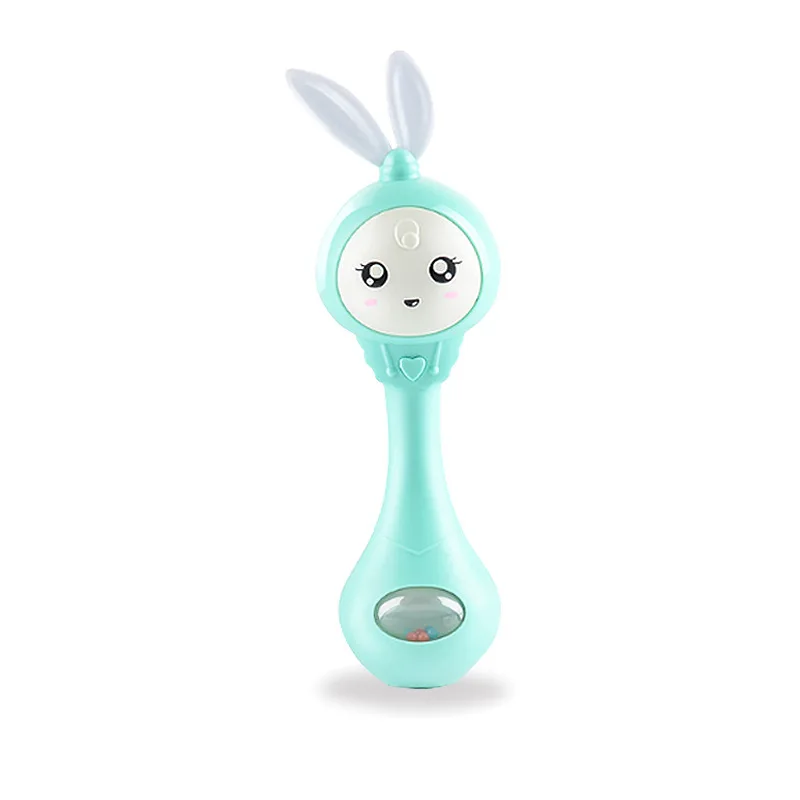 Baby Music Teether Rattle Toy for Child 0-12 Education Mobile Cot Kids Bed Bell Newborn Stroller Crib Infant Pacifier Weep Tear - Цвет: Green